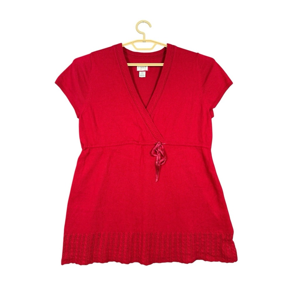 Motherhood Maternity Women's‎ Top Size Large Blouse Red